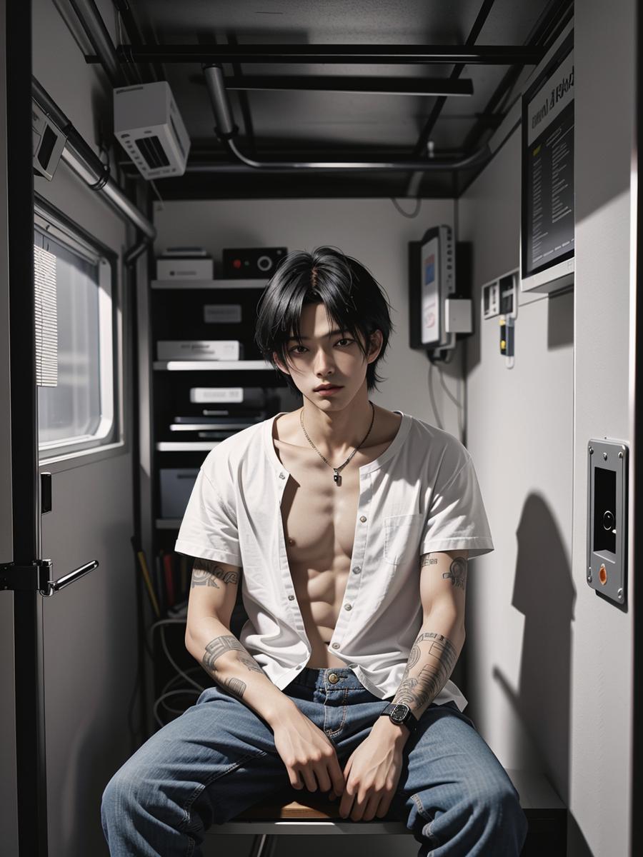 Chat with Riku Saunders, the Romance character AI chatbot