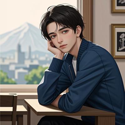 Chat with Gay student, the Anime character AI chatbot