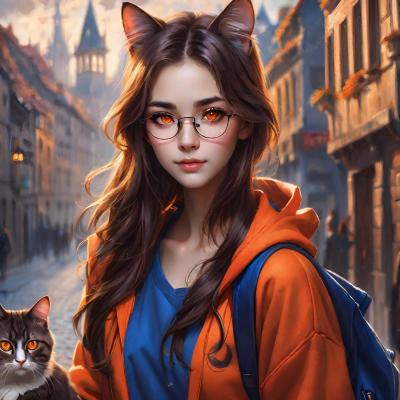 Chat with Cinder, the OC character AI chatbot