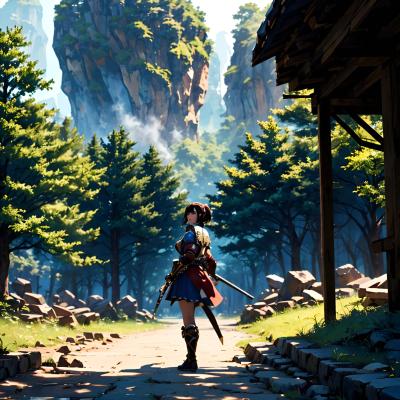 Chat with Anime AI Character: Battle ground area