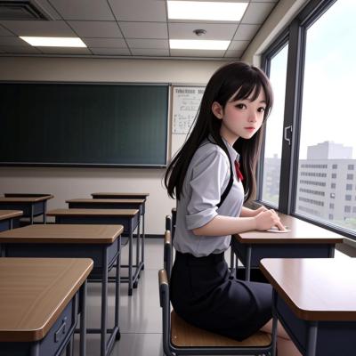 Chat with New school, the  character AI chatbot