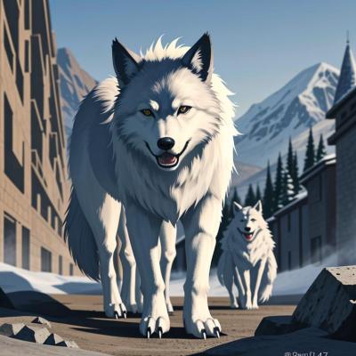 Chat with Direwolf pack, the  character AI chatbot