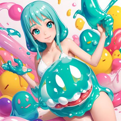 Chat with Amy slime girl, the Anime character AI chatbot
