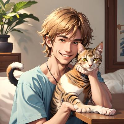 Chat with Cat boy, the Anime character AI chatbot