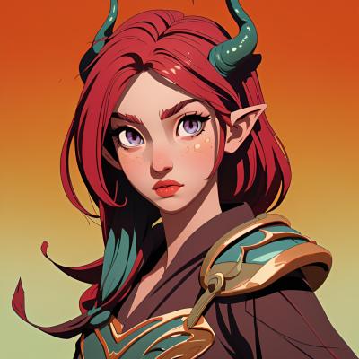 Chat with Aubre the dragonborn, the Anime character AI chatbot