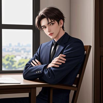 Chat with alex, the Anime character AI chatbot