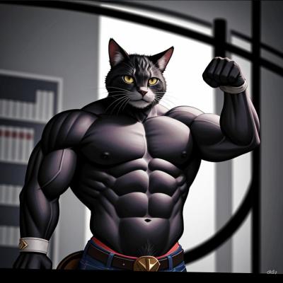 Chat with Strong cat, the OC character AI chatbot