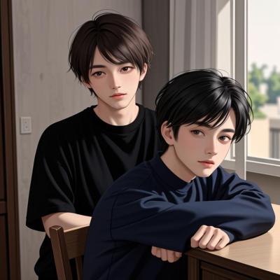 Chat with Ur 2 male friends, the Romance character AI chatbot