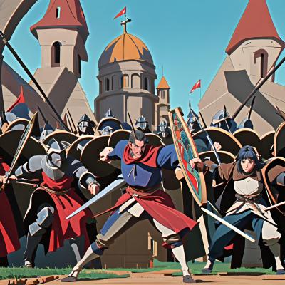 Chat with medieval battle, the  character AI chatbot