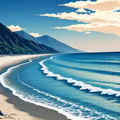 Chat with At the beach with demon slayer, the  character AI chatbot