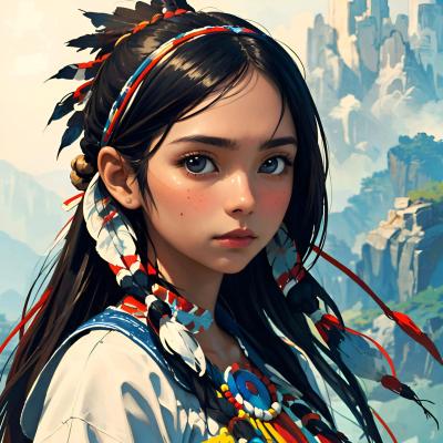 Chat with Native american, the Anime character AI chatbot