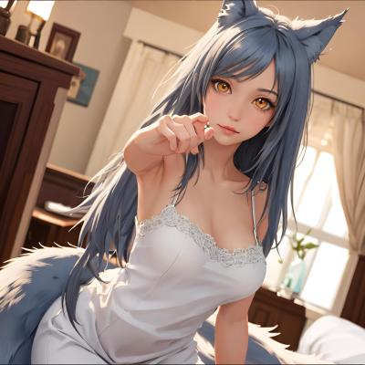 Chat with Wolf girl, the Romance character AI chatbot