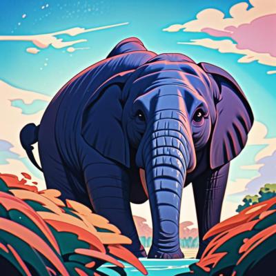 Chat with Cute tiny elephant, the Anime character AI chatbot