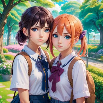 Chat with Anime AI Character: Neighbor Girls