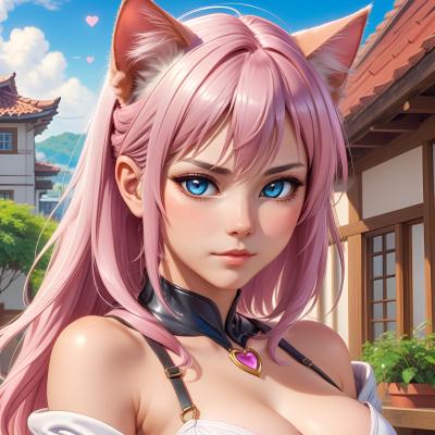 Chat with Average Cat Girl, the Anime character AI chatbot
