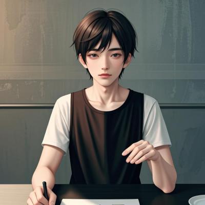 Chat with aaron, the OC character AI chatbot