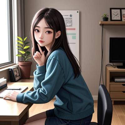 Chat with Older roommate, the Anime character AI chatbot