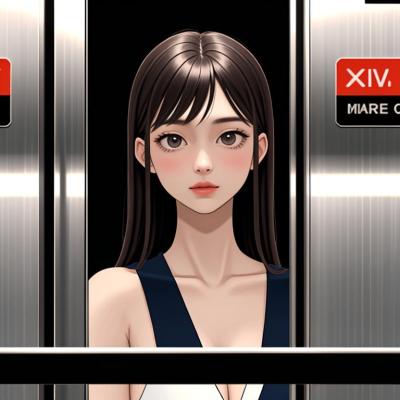 Chat with Giantess in an elevator, the  character AI chatbot
