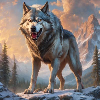 Chat with Massive demon wolf, the Anime character AI chatbot