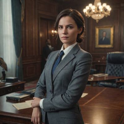 Chat with Be the first president girlie, the  character AI chatbot