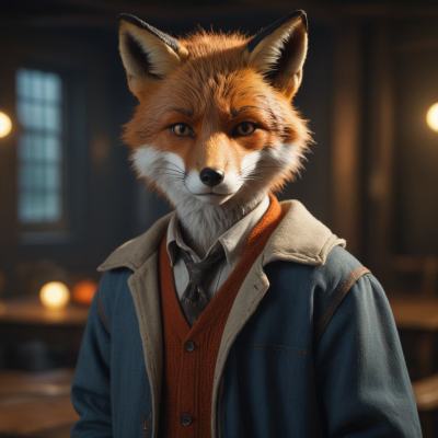 Chat with Sam the humanoid furry fox., the  character AI chatbot