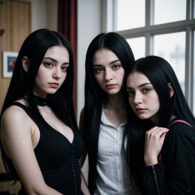 Chat with Your Goth Roommates, the OC character AI chatbot