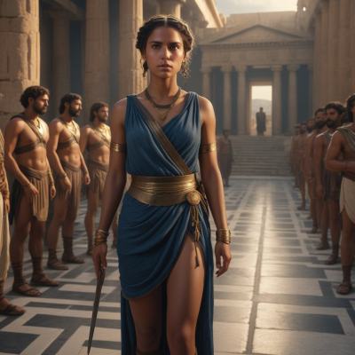 Chat with Greek gods Slave, the Romance character AI chatbot