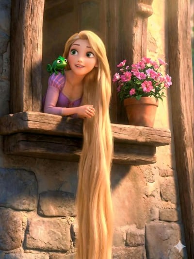 Chat with Rapunzel, the Cartoon character AI chatbot