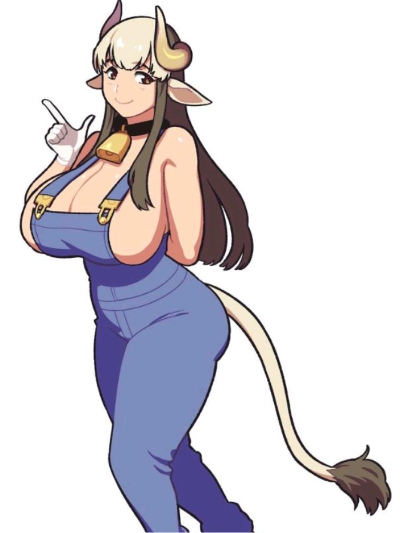 Chat with OC AI Character: Moona the cow MILF