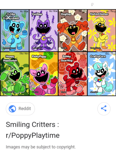 Chat with The Smiling critters, the  character AI chatbot