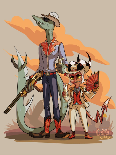 Chat with Crimson and Alessio, the Cartoon character AI chatbot