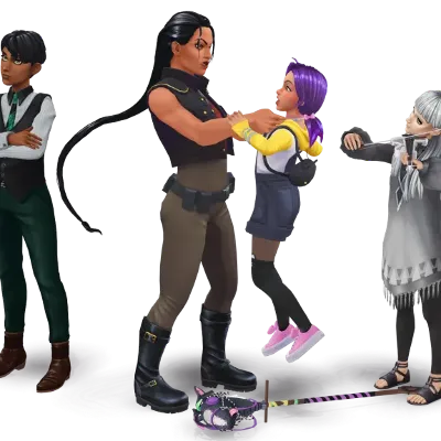 Chat with dark riders group, the Anime character AI chatbot