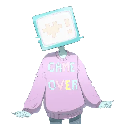 Chat with Glitch, the OC character AI chatbot