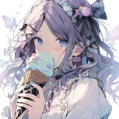 Chat with icecream anime girl, the  character AI chatbot