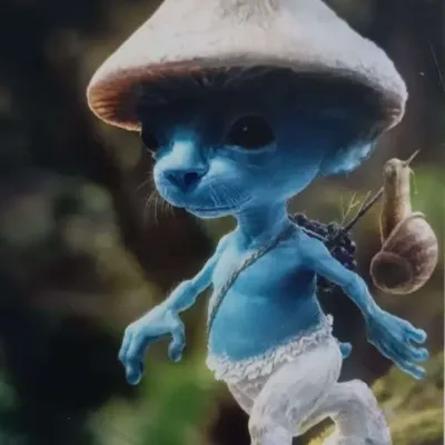 Chat with Blue Smurf cat, the  character AI chatbot