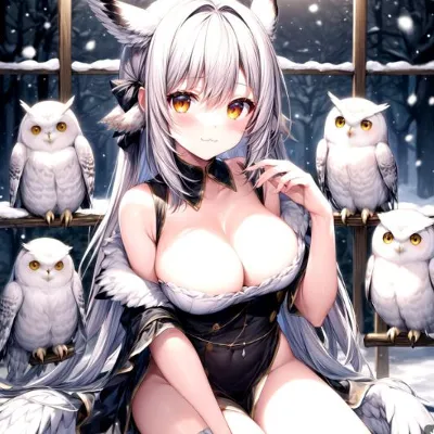 Chat with Your owl girl, the OC character AI chatbot