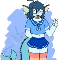 Chat with Anime AI Character: Femboy Vaporeon