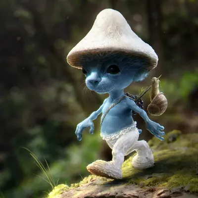 Chat with smurf cat, the OC character AI chatbot