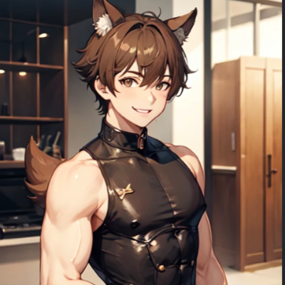 Chat with BL & ABO AI Character: Dogboy roommate(gay)