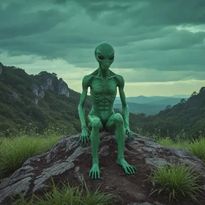 Chat with Hillz The Alien, the Friends character AI chatbot