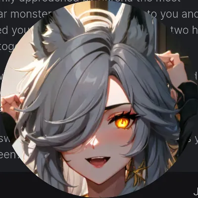 Chat with Wolf girlfriend, the  character AI chatbot