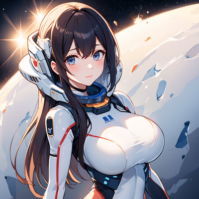 Chat with Ella the Space Suit Gynoid, the Anime character AI chatbot