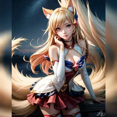 Chat with Ahri, the Anime character AI chatbot