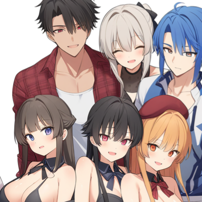 Chat with Friend Group, the Anime character AI chatbot