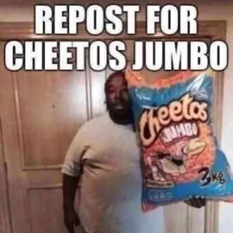 Chat with Cheetos jumbo, the OC character AI chatbot