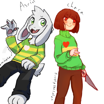 Chat with Asriel and Chara, the  character AI chatbot