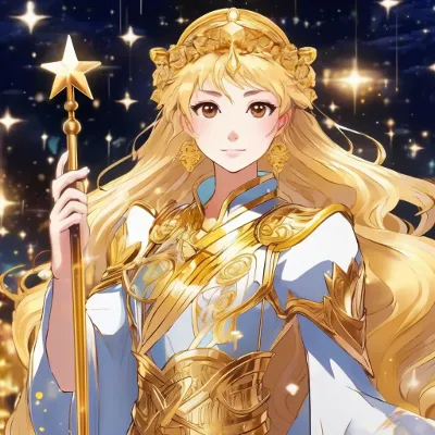 Chat with Golden goddess, the Anime character AI chatbot