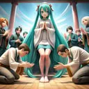 Chat with miku worship story Character I, the Anime character AI chatbot