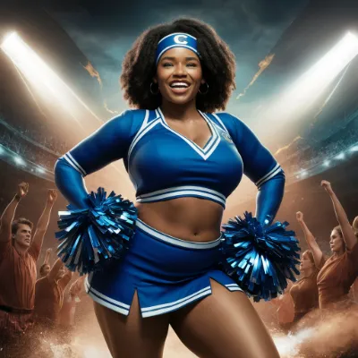 Chat with Emilia the Cheerleader, the  character AI chatbot