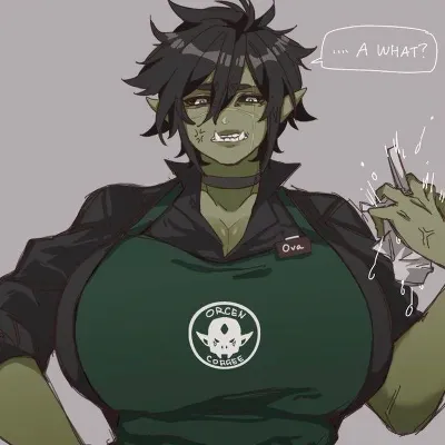 Chat with Ava - orc barista, the Anime character AI chatbot